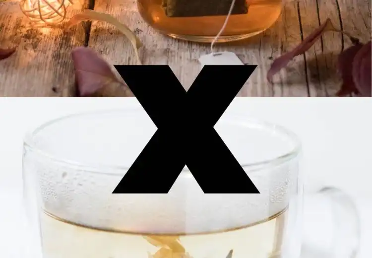 Chá de saquinho é a mesma coisa do chá da erva natural?