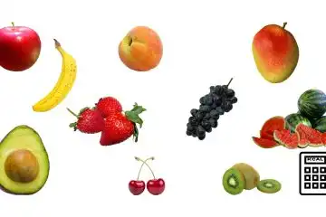 frutas e suas calorias